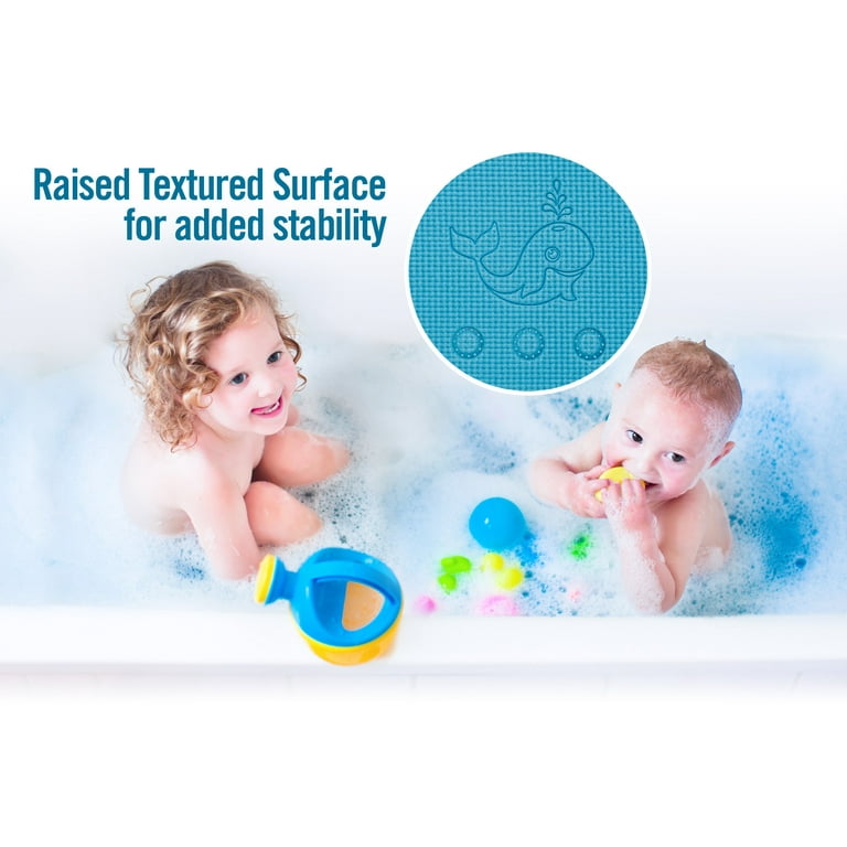 H+S -18x18 Antimicrobial Bath Mat - Blue