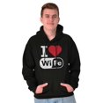 thumbnail image 5 of Love Wife Wi-Fi Funny Husband Married Hoodie Hooded Sweatshirt Men Brisco Brands S, 5 of 5