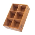 thumbnail image 1 of OULII Storage and Organization Box Chocolate Wood Simple Design Home Use 1Pack, 1 of 6