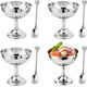 thumbnail image 1 of Taza de Helado, Tazones de Postre para Servir de Acero Inoxidable Tazas Mini Yogur con Patas Redondas Taza de Dulces Tazón de Salsa para Ensalada Fiesta de Pudín de Frutas (Grande-4Pcs), 1 of 4