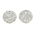 thumbnail image 2 of 20Pcs 304 Stainless Steel Charms Textured Pendant Charm Flat Round Jewelry Making Charms for Women DIY Necklace Bracelet Earring Jewelry Craft Making 12x1mm Hole: 1.4mm Stainless Steel Color, 2 of 2