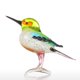 thumbnail image 1 of Tooarts Regalo de un pájaro diminuto Figurilla de cristal para animales Tooarts Esmalte de colores Artesanías, 1 of 6