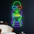 thumbnail image 3 of Handmadetneonsign Alien Cinema Movie Led Sign, Alien Cinema Neon Light, Alien Neon Sign, Cool Alien, 3 of 5