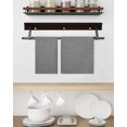 thumbnail image 3 of Vintage Dark Gray Kitchen Dish Towels for Drying Dishes Set of 3, Farmhouse Retro Solid Color Linen Texture Waffle Weave Microfiber Hand Tea Bathroom Towels Quick Dry & Absorbent Towel 15.7x23.6, 3 of 7