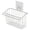 Silver, variant on Clearance! Sponge Holder Sink Caddy Kitchen Brush Soap Dishwashing Liquid Drainer Rack Stainless Steel Wall Mounted Hanging Sink Drain Basket Sponge Soap Holder Rack
