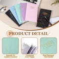 thumbnail image 3 of Uxcell 2026 Daily Planner Notebook, 6.8 x 3.8" 64 Sheets Undated to Do List Daily Weekly Monthly Goals Pocket Notebook for Office Home Study Work Weeding Time Management, Laser Green, 3 of 7