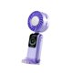 thumbnail image 5 of Ventilador de mano personal plegable con carga USB y pantalla digital de bajo ruido. violeta, 5 of 9