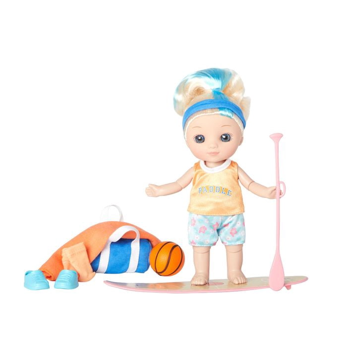 Madame Alexander It's All Me!® 8-inch Doll, Basketball + Paddle Board Light Skin Tone/Blue Eyes/Blonde Hair