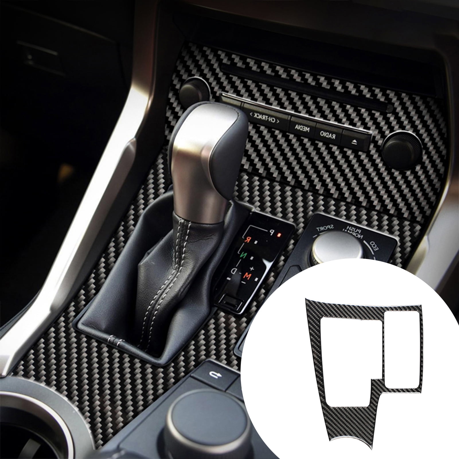 Instrument Panel Dashboard Trim Carbon Fiber Interior Decoration Decal Frame Cover Trim For Lexus NX 2015-present