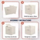 thumbnail image 2 of Caja de almacenamiento de ropa plegable BLOSOOM Juego de 3 beige, 2 of 4