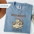 thumbnail image 3 of "Kitty Biscuits Bakery" Cat Kneading T-Shirt – Humorous Feline Chef Tee for Cat Lovers & Bakers, 3 of 6