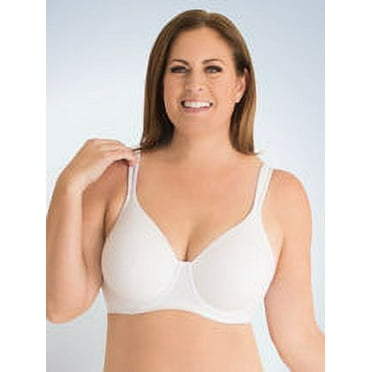 Leading Lady WHITE Brigitte Molded Seamless Bra, US 48G, UK 48F, NWOT