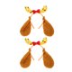 thumbnail image 1 of diademas de asta de reno con orejas de perro, diadema peluda de cuerno de ciervo, diadema de peluche para cachorro, diadema para mujer, disfraz de Navidad y Halloween, 1 of 7