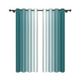 thumbnail image 6 of Lfeey Grommet Window Curtain for Bedroom Living Room, Set of 2, Ombre Curtains, Home Decoration, Sea Teal, 42x63 inches, 6 of 6