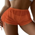 thumbnail image 1 of EIMELI Short de Bain Transparent pour Femmes Bas de Bikini en Maille Short de Plage Transparent, 1 of 3