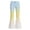 Back to School Girls Jeans-4Light Green, variant on GobdXE Girls High Waist Flare Denim Pants Solid Casual Back to School Daily Bell Bottom Trousers Purple,7-8 Years