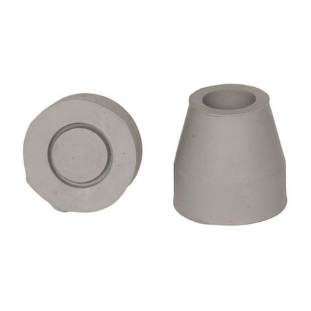 PCP Quad Cane Replacement Tips, Includes 4 per package, Grey, 5/8 inch
