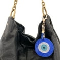 thumbnail image 4 of Wrapables Crystal Bling Key Chain Keyring Car Purse Handbag Pendant Charm, Blue Evil Eye, 4 of 7