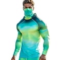 thumbnail image 2 of Yaoyar UPF 50+ Fishing Shirts for Men UV Protection Hoodie Shirt with Neck Gaiter Long Sleeve Quick Dry Hiking Sun Shirts, 2 of 5