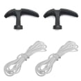 thumbnail image 1 of Mosiee Garden Tools Pull Handle Starter Cord Line Rope 1 Meter Chainsaw Trimmer Parts Trimmer Accessories Engine Petrol Handle, 1 of 8