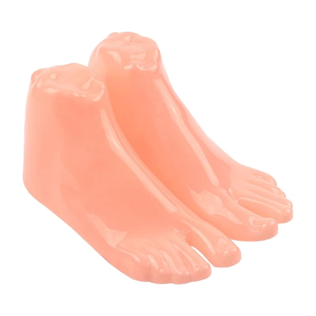 1 par de pies de modelado de maniquí para calcetines, zapatos de tobillo, cadenas, soporte de exhibición de joyería, suministros de bricolaje para el Hombres Sunnimix Pie de maniquí