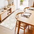 thumbnail image 2 of Kitchen Runner 2 x 6 Ft, Beige White Starfish Coastal Non-Slip Residential Carpet, Nautical Summer Ocean Abstract Art Indoor Crawling Mats Runner Rugs for Living Room/Dining Room/Bedroom, 2 of 9