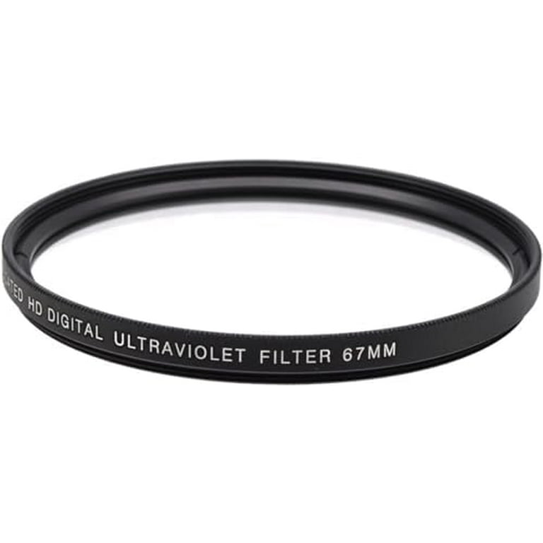 Acuvar 67mm Digital Tulip Flower Lens Hood and 67mm UV Filter for