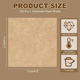 thumbnail image 2 of Uxcell 250 Pcs Unbleached Parchment Paper Baking Sheets Squares, 4.3 Inch Hamburger Patty Paper, Non Stick Parchment Pulp Paper for Baking Grilling or Meat Storage, Wood Color, 2 of 6
