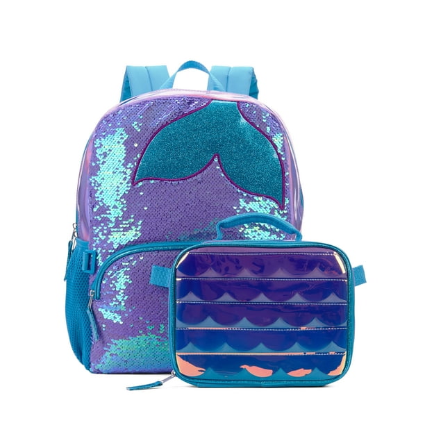 Wonder Nation - Wonder Nation Mermaid Dreams Backpack With Lunch Bag ...