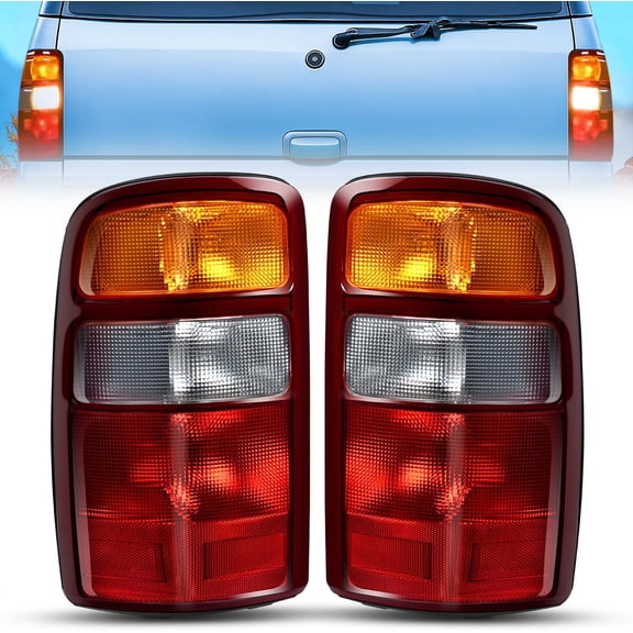 Nilight Taillight Assembly Compatible with 2000 2001 2002 2003 2004 2005 2006 Chevy Tahoe Suburban GMC Yukon Tail Light OE Style Rear Lamp Replacement Driver and Passenger Side