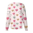 thumbnail image 4 of FrzhBrz Valentines Day Scrub Jacket for Women Long Sleeve Button Down Cute Print Valentine's Day Workout Casual Shirts, 4 of 4
