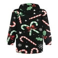 thumbnail image 4 of Sweat à Capuche de Noël pour Femmes avec Manches Longues et Imprimé Cartoon avec Poches, 4 of 5