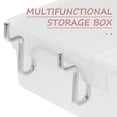 thumbnail image 3 of CATIEBYE 6 Pcs Bacs de Rangement en Panneau Perforé Transparent Ouverture Inclinée pour Organisation d'Outils d'Atelier, 3 of 8