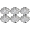 thumbnail image 4 of GOOHOCHY Molde de huevo de aleación de aluminio de 6 piezas moldes de flores antiadherentes para hornear moldes para hornear, 4 of 8