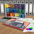 thumbnail image 4 of Cosmug Premium 6/12 Pocket Poly Project Organizer Folder | Round Tab Multi-Pocket Letter Size Utility Organizer with Back Cover | Professional Document & Craft Management Solution, B, 4 of 5