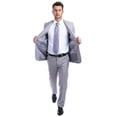 thumbnail image 3 of Azzuro 2-Piece Suit Set with Jacket and Dress Pants, Slim Fit, 3 of 6