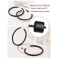 thumbnail image 5 of FOCALOOK Black Hoop Earrings for Women Hypoallergenic Lightweight Large Chunky Thick Endless Circle Tube Open Hoop Earrings 80mm, 5 of 9