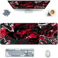 thumbnail image 2 of XXL Mouse Pad Extended Gaming Mouse Pad Large Desk Mat 31.5" x 11.8" Keyboard Laptop Computer Red Mousepad for Home Office Gaming Work, 2 of 6