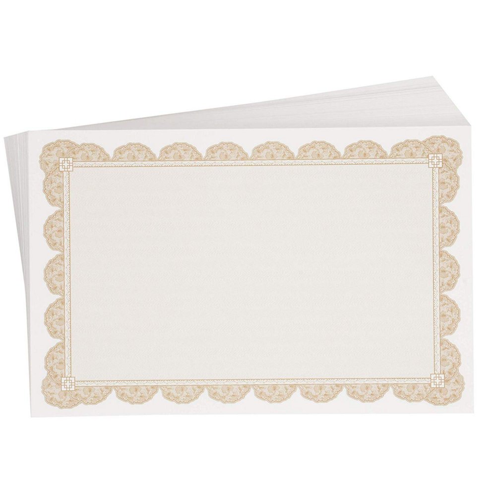 Certificate Papers 96Pack Half Letter Size Award Paper for Student