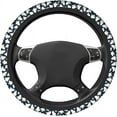 thumbnail image 2 of Steering Wheel Covers Cute Ghosts, Halloweeen Funny Dancing Ghosts Non Slip Neoprene Car Wrap Cover Comfort Grip Stretch-On Automotive Steering Wheel Protector 15 Inch, 2 of 11