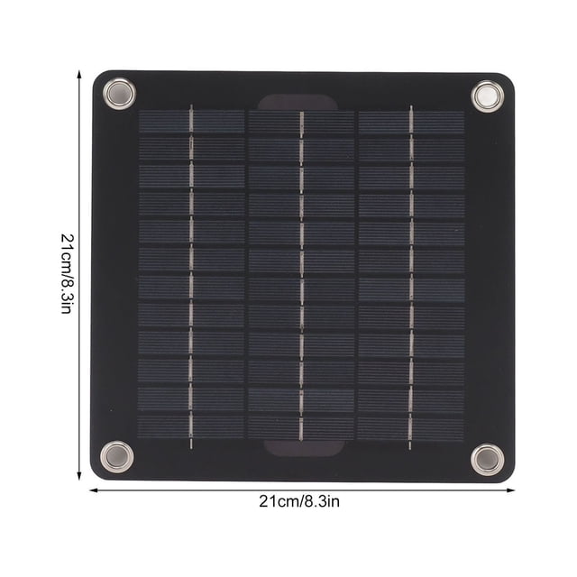 Panel de batería solar V, panel solar portátil de 10 W, kit de panel solar, cargador de batería solar para automóvil, rendimiento impulsado