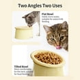 thumbnail image 7 of Pet Bowls Dog Bowls Cat Bowls Silicone Donut Raised Elevated Feeder Neck Protection Adjustable Tilt Non Slip Food Water Bowl for Cats Dogs Puppies Kittens Indoor by PALIFEUR, 7 of 7
