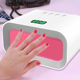 thumbnail image 3 of Lámpara de uñas de gel UV de 90 W, lámpara LED para uñas con sensor automático, secador de uñas y lámpara UV, 60 luces LED, modo de 30/60/90 s y cuidado de manos, luz azul-roja conmutable., 3 of 5