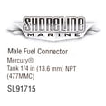 thumbnail image 4 of Shoreline Boat Male Fuel Connector SL91715 | Mercury 1/4 Inch NPT, 4 of 4