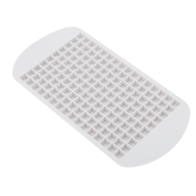 Ice Tray, Ice Flexible Durable Silicone High Temperature Resistant 160 Grid For Restaurant For Home White