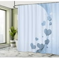 thumbnail image 4 of Ambesonne Love Shower Curtain, Romance Artwork Valentines Day, 69"Wx84"L, Blue Grey, 4 of 4