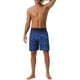 thumbnail image 2 of INSPIRAR CHIC Pantalones Cortos de Baño Atléticos de Hombre con Cintura Elástica y Cordón Estampado Hawaiano 30 Azul, 2 of 6