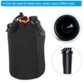 thumbnail image 6 of Uxcell Camera Lens Bag, 3.9" IDx7.1" H Drawstring Lens Pouch with Thick Protective Neoprene, Black Orange 2Pack, 6 of 6