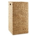thumbnail image 5 of Casafield Laundry Hamper with Lid and Removable Liner Bag - Natural, Woven Water Hyacinth Square Laundry Basket for Clothes, 5 of 7