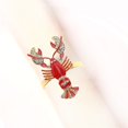 thumbnail image 6 of Milue 12Pcs Cute Lobster Napkin Rings Metal Serviette Buckle Holder Theme Party Decor, 6 of 7